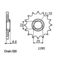 Přední řetězové kolečko Beta – Husaberg – Husqvarna – KTM